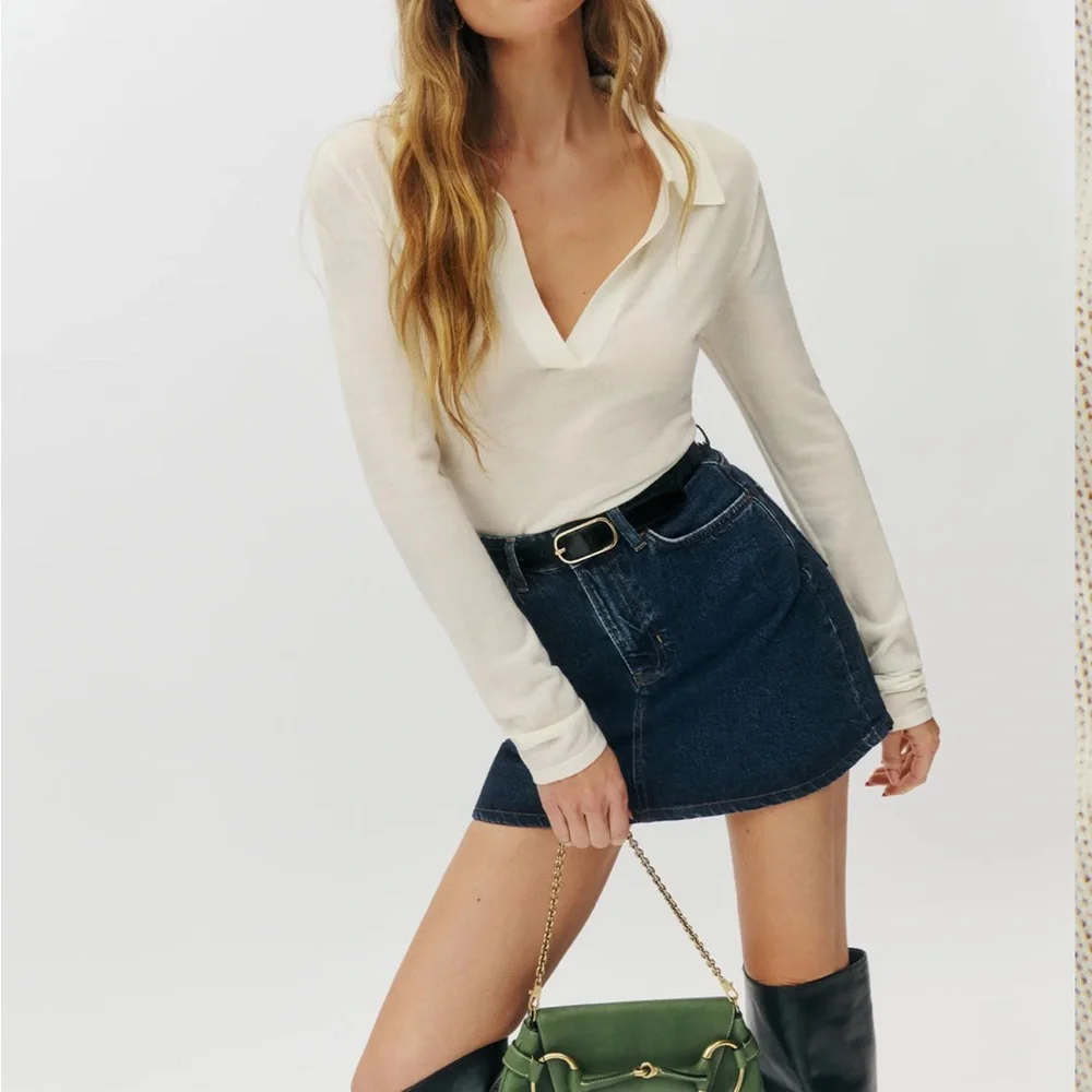 Reformation Merino Wool Polo NWT - Picture 3 of 5